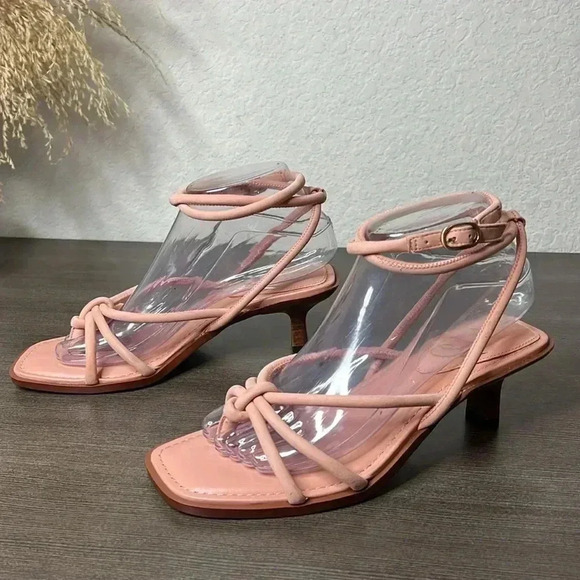 NEW Sam Edelman Womens Dia Leather Ankle Strap Heels - Picture 5 of 13